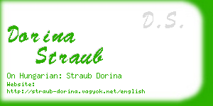 dorina straub business card